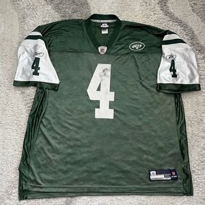 Vintage New York Jets Brett Favre Reebok Football Jersey Men Size 3XL Green